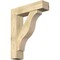 Ekena Millwork Funston Block Rough Sawn Bracket w/ Offset Brace, Douglas Fir, 8"W x 32"D x 40"H BKT0806X32X40FST05RDF - alternate 1